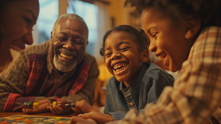 Multigenerational Fun: Family Board Game Nightの素材