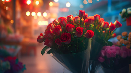 Heartfelt Valentine's Day Wishes Among Bloomsの素材