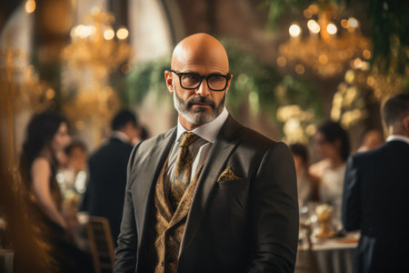 Cultural Celebration: Armenian Wedding with a Bald Gentlemanの素材