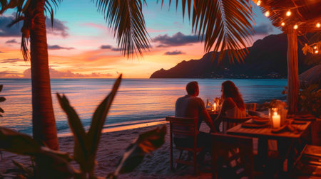 Oceanfront Romance: Sunset Delightsの素材