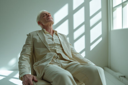 Sophisticated Mature Gentleman Smilingの素材