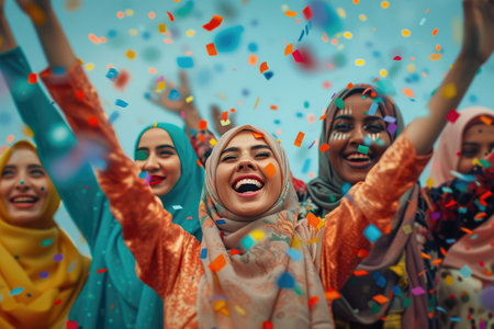 Vibrant Fusion: Women of All Backgrounds Celebrateの素材