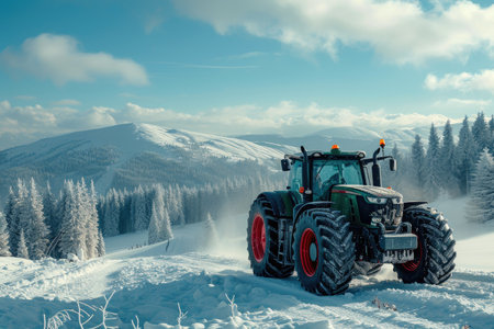 Frosty Fields: Terran Tractor Sceneの素材