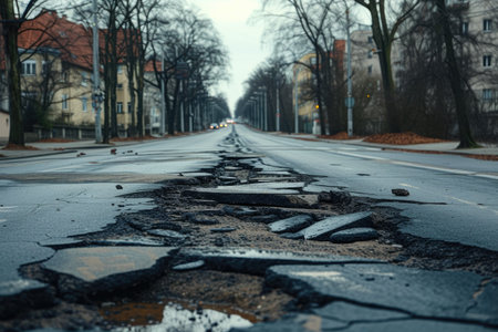 Perilous Paths: Potholes in Urban Landscapesの素材