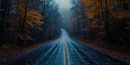 Twilight Trail: Where Night Meets Asphaltの素材