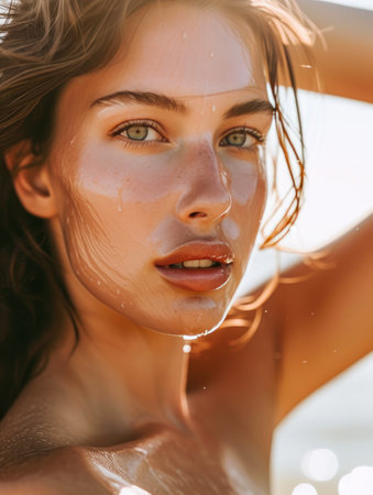 Pure Elegance: Capturing Moist Skin in Natural Lightの素材