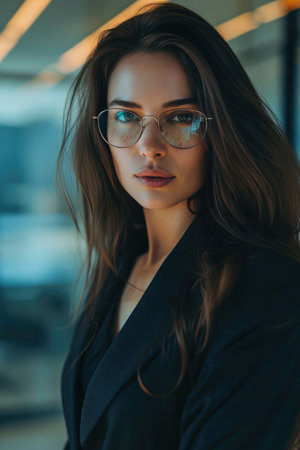 Brunette Boss in the Digital Ageの素材