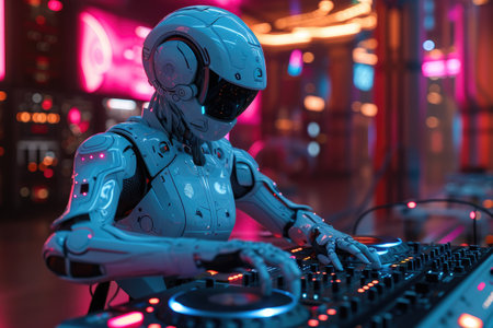 Future Grooves: AI DJ Set in Crystal Surroundingsの素材