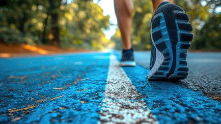 Track and Field Runner Ready to Goの素材