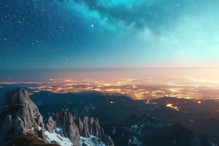 Starry Heights: A City's Glow Belowの素材