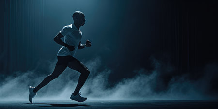 Energetic Runner in Moody Lightingの素材