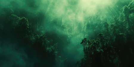 Ethereal Greens: Cinematic Wonder in Nature's Paletteの素材