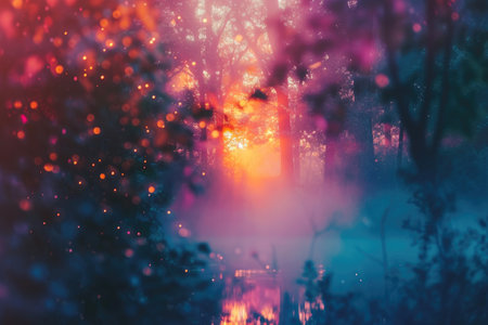 Enigmatic Twilight: Nature's Brushstrokeの素材