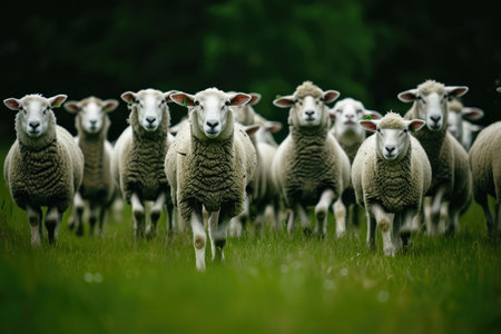 Eyes on Ewe: Sheep Showcase Their Woolの素材