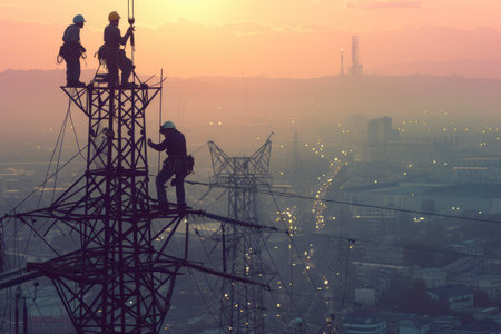 Masters of their Craft: High-Voltage Experts in Actionの素材