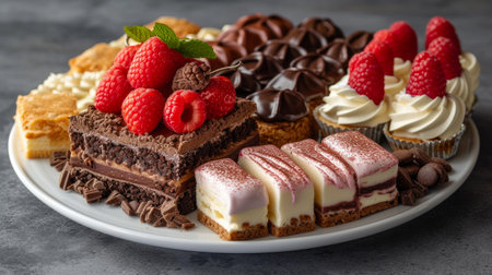 Decadence Defined: Tempting Desserts on Displayの素材