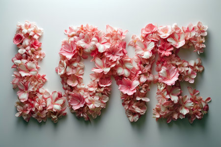 Floral Whispers: Pink Love Lettersの素材