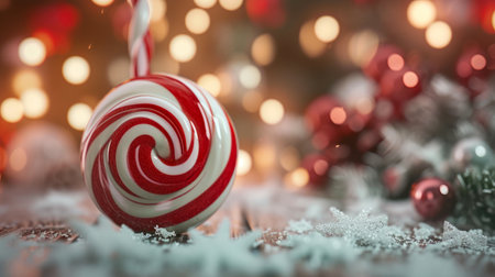 Seasonal Nougat Bliss against Merry Backgroundの素材