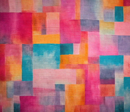 Abstract Dreamscapes: Radiant Pink and Blue Rug Designの素材