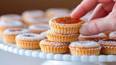 Hand Reaching for Fresh Danish Treatsの素材