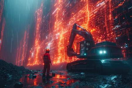 Unveiling Hidden Gems: AI Miners in the Digital Data Abyssの素材