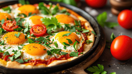 Dramatic Gourmet Delight: Israeli Shakshukaの素材