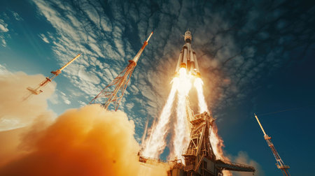 Dramatic Space Mission Launchの素材