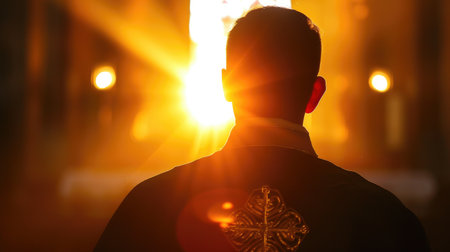 Divine Light: Priest Against Sun Raysの素材