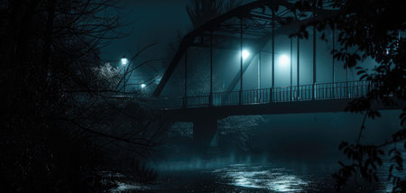 Nocturnal Passage: Mysterious Bridge Sceneの素材
