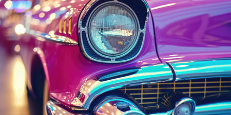 Nostalgic Auto Exhibition: Gleaming Chrome Detailの素材