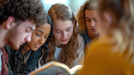 Youth Group Studying Sacred Textsの素材