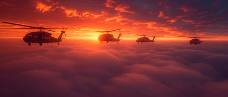 Silhouettes of Power: Sunset Squadronの素材