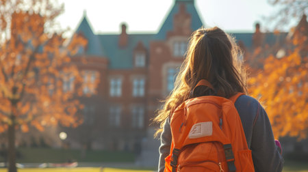 Backpack of Knowledge: Close-up of Middle Schooler's Gearの素材