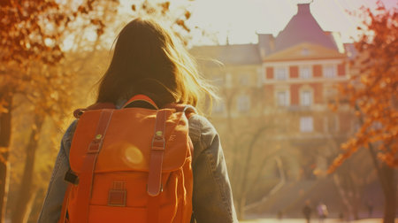 Educational Essentials: Close-up on Student's Backpackの素材