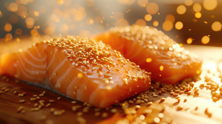Exquisite Grilled Salmon with Sesame Toppingの素材
