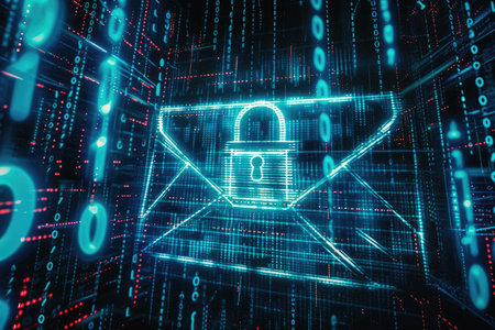 Email Encryption Technology on Modern Computerの素材