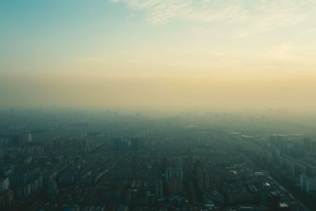 Foggy Day Over a Large Metropolisの素材