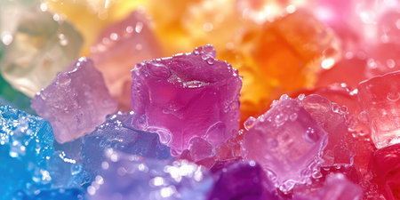 Bright and Cool Colors in a Dreamy Ice Settingの素材