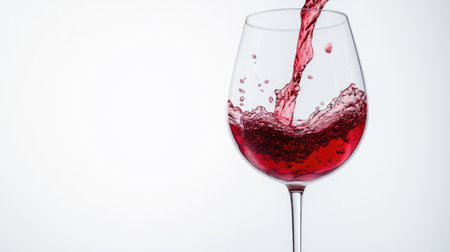 From Red to White: Wine Color Transition in Studio Settingの素材