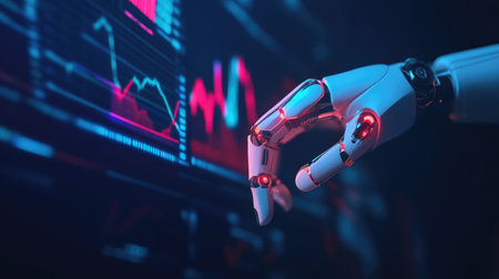 Futuristic AI Technology for Business and Stock Market Insightsの素材