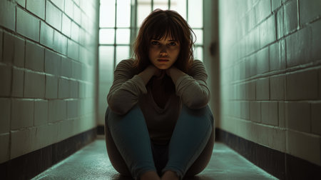 Fearful Reflection in Prison Isolationの素材