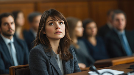 Detectives Watch Suspicious Woman in Cold Roomの素材