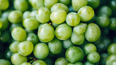 Fresh Green Grapes Peeled Togetherの素材