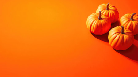 Shadowy Glowing Pumpkins for Halloween Decorの素材