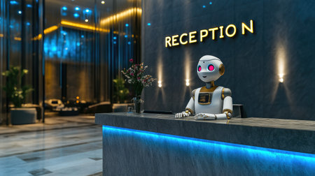 Modern Robotics in Hospitality: AI Receptionistの素材