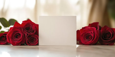 Elegant Wedding Invitation with Rose Accentsの素材