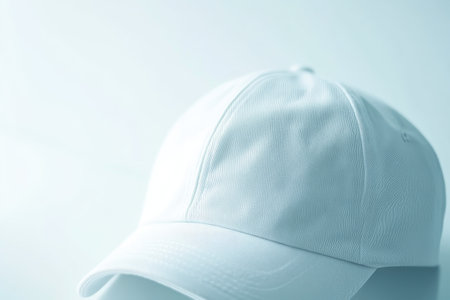 Professional Cap Mockup Featuring a Bright White Aestheticの素材