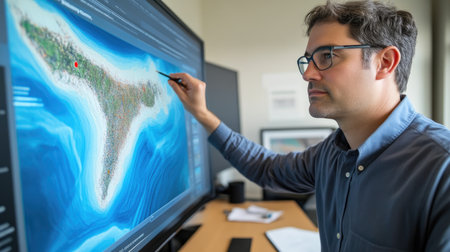 Scientist Demonstrates Earthquake Warning Systemの素材