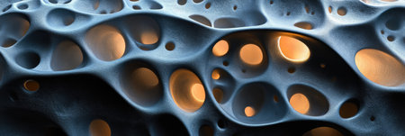 Abstract 3D metallic pattern with black and silver tonesの素材