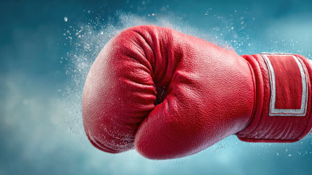 Powerful Punch with Red Boxing Gloveの素材
